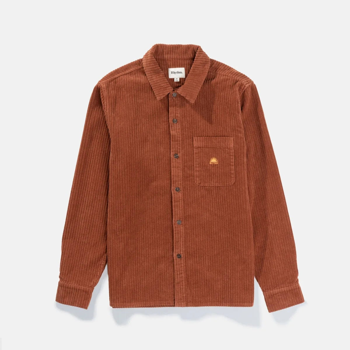 Rhythm Corduroy LS Shirt - Rust