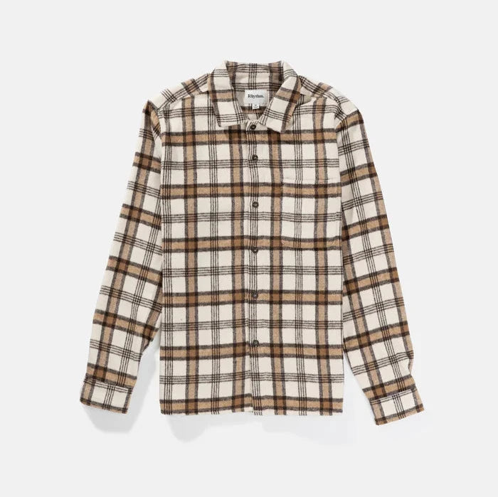 Rhythm Albert Check Shirt - Natural