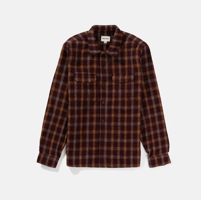 Rhythm Check Shirt - Wine