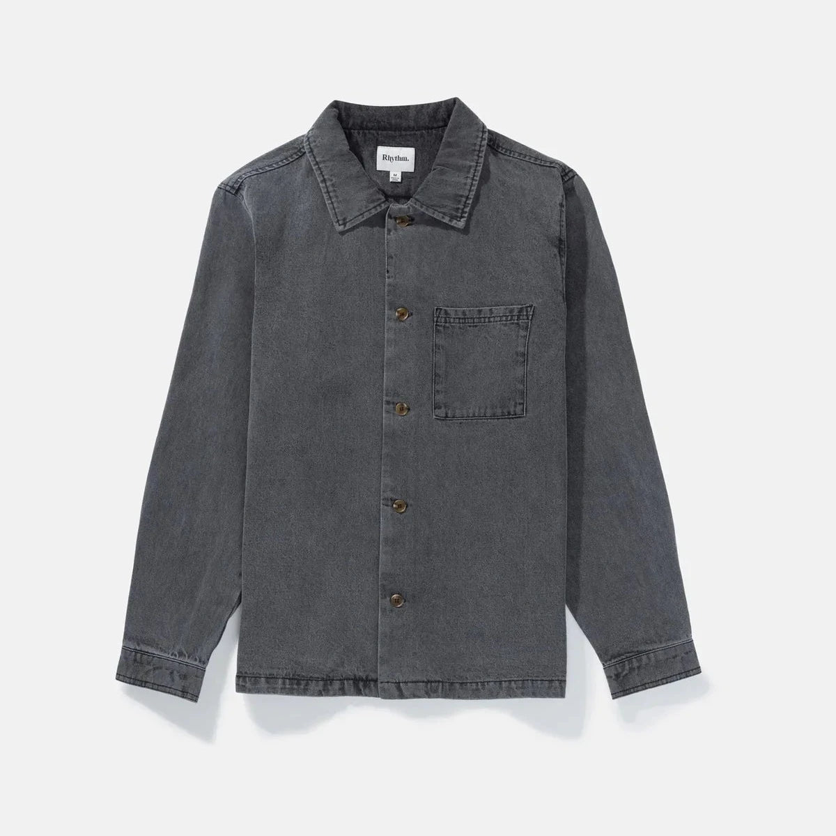 Rhythm Denim LS Shirt - Washed Black