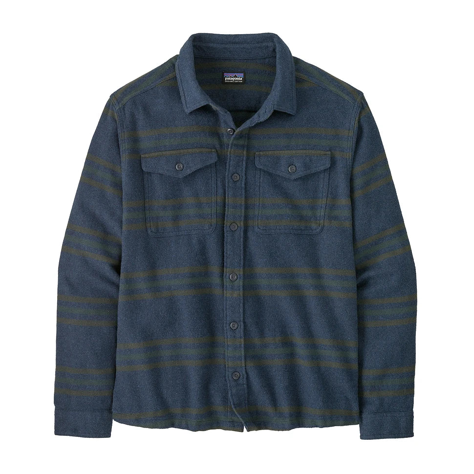 Patagonia Fjord Flannel - Treelined / Smolder Blue