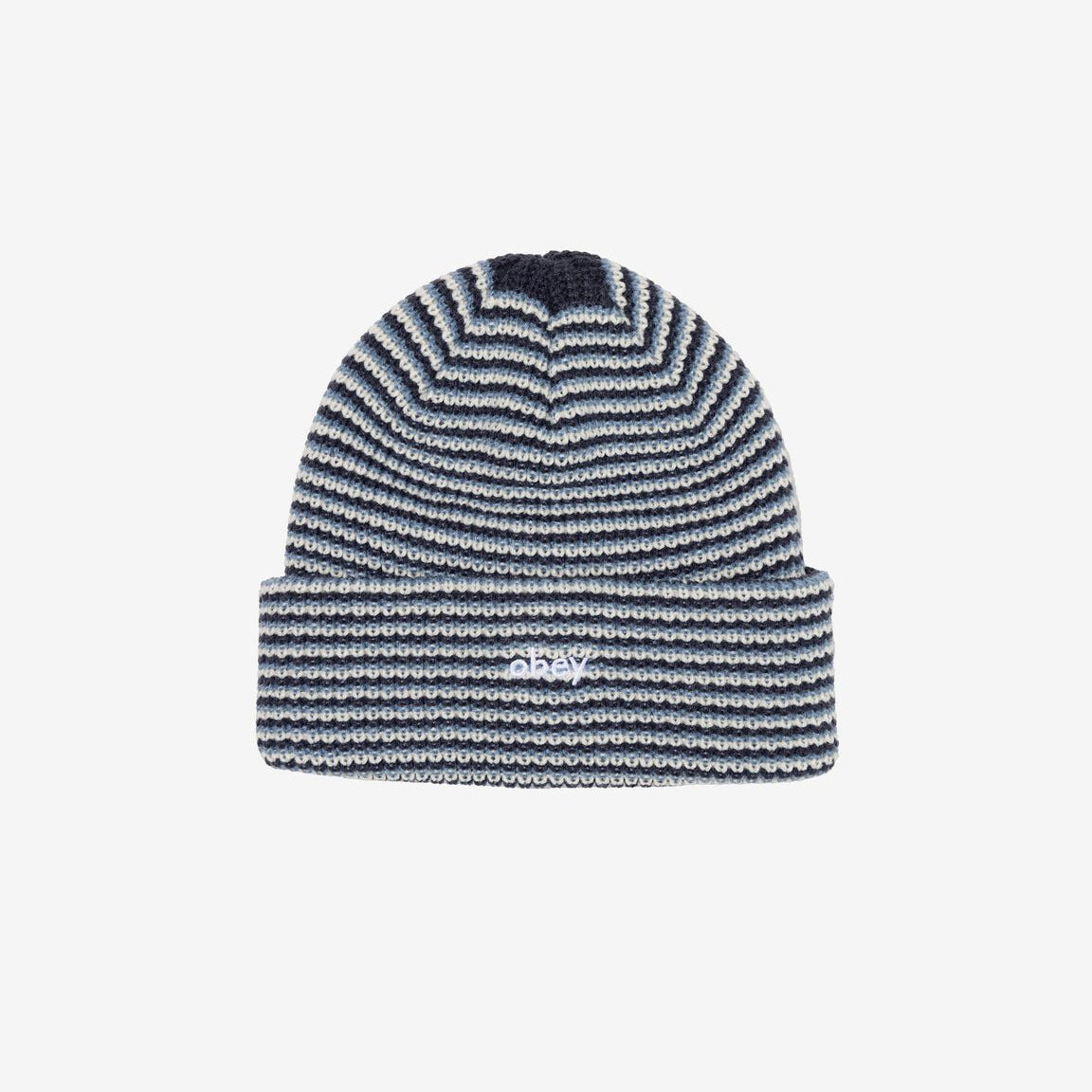 Obey Parker Striped Beanie - Coronet Blue / Multi