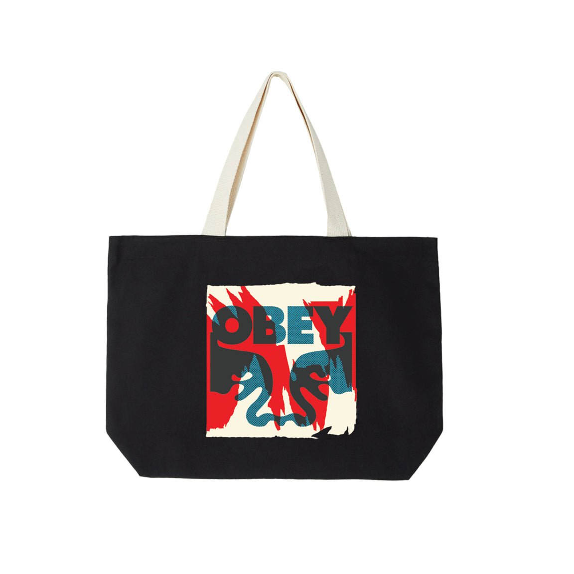 Obey Torn Posters Icon Tote - Black