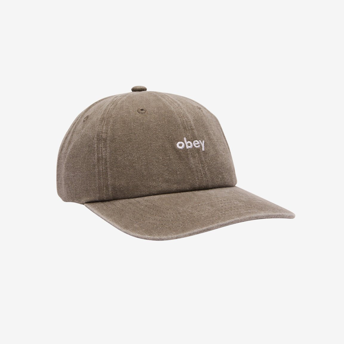 Obey Pigement Lowercase 6 Panel - Pigment Olive