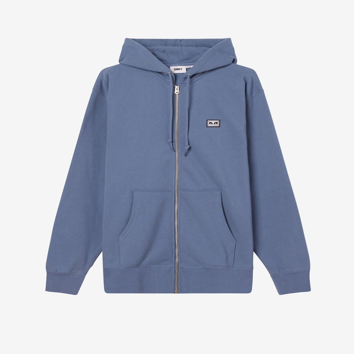 Obey Established Works Eye Zip Hood - Coronet Blue