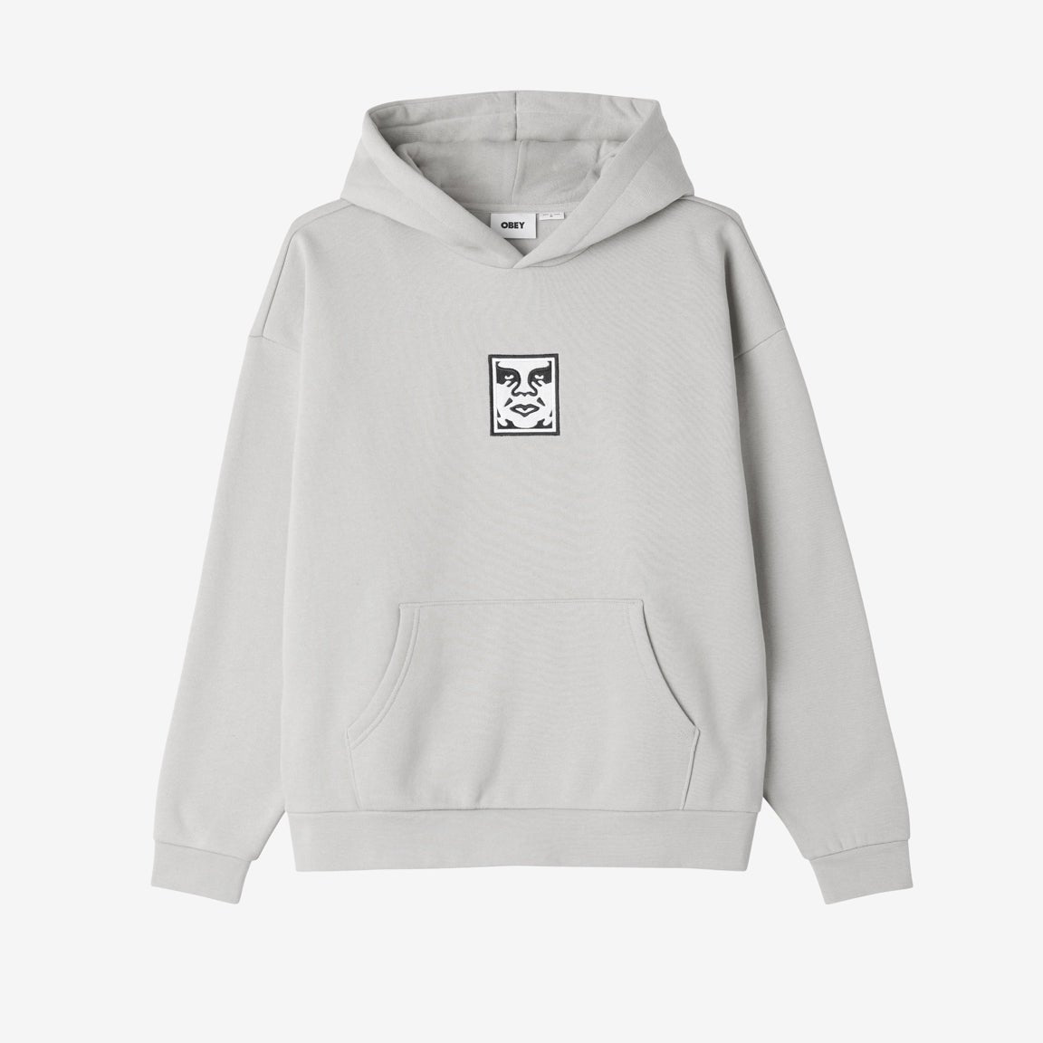 Obey Icon Extra Heavy Hood - Ash Grey