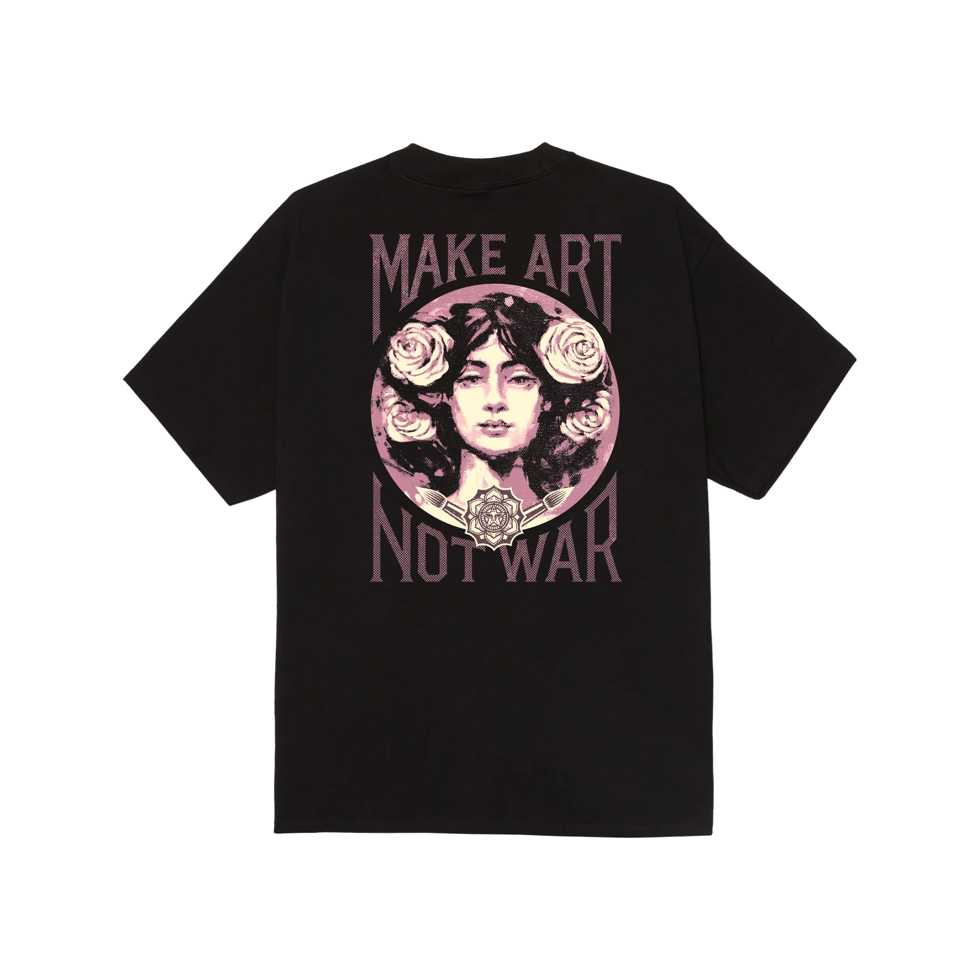 Obey Make Art Not War T-Shirt - Black