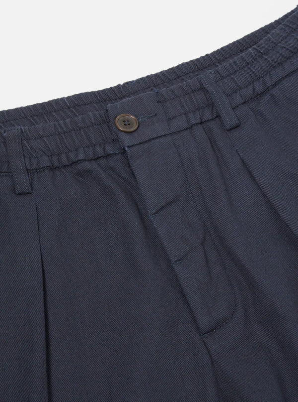 Buy the Universal Works Pleated Track Pant - Navy | jingo Clothing ...