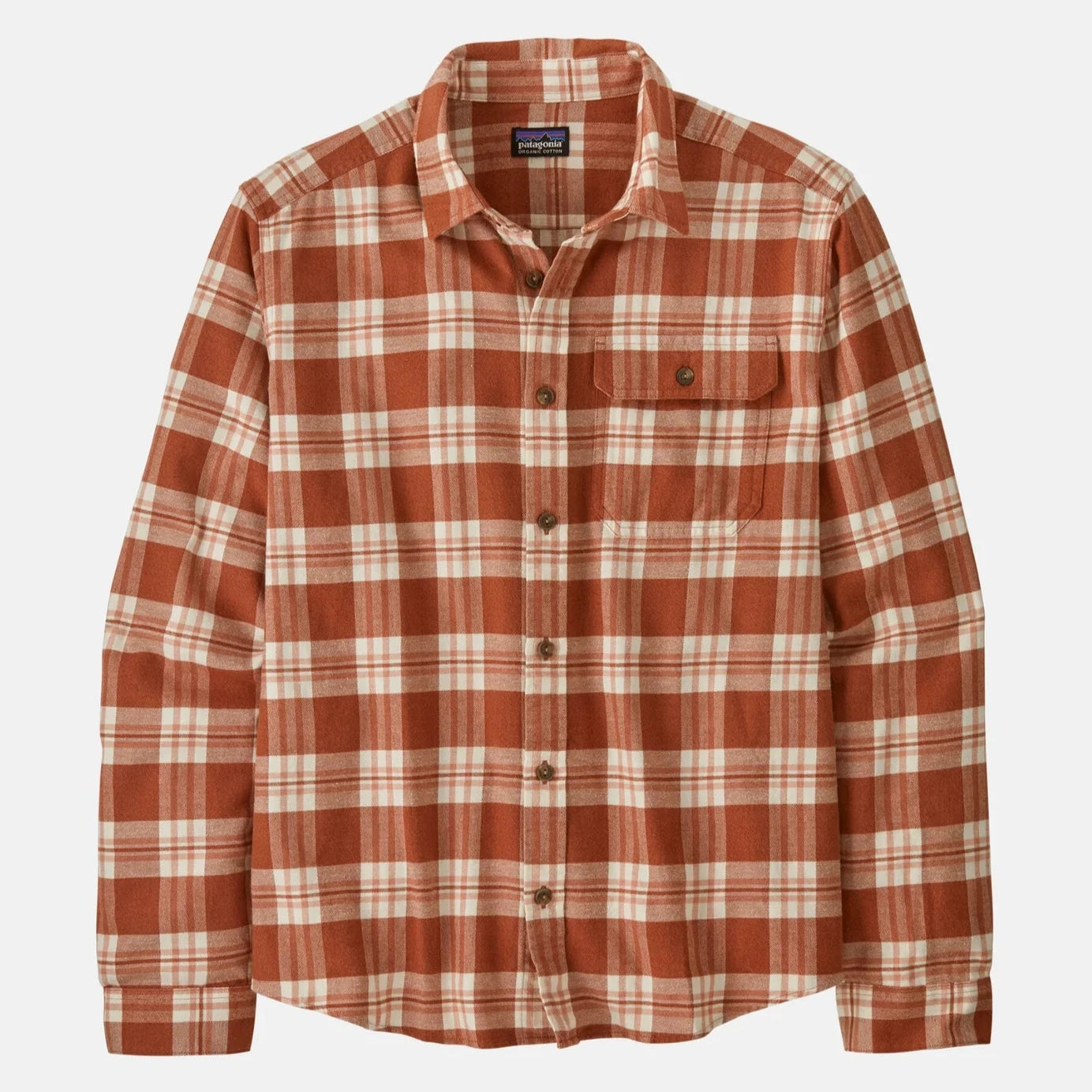 Patagonia LW Fjord Flannel - Base Camp / Burnished Red