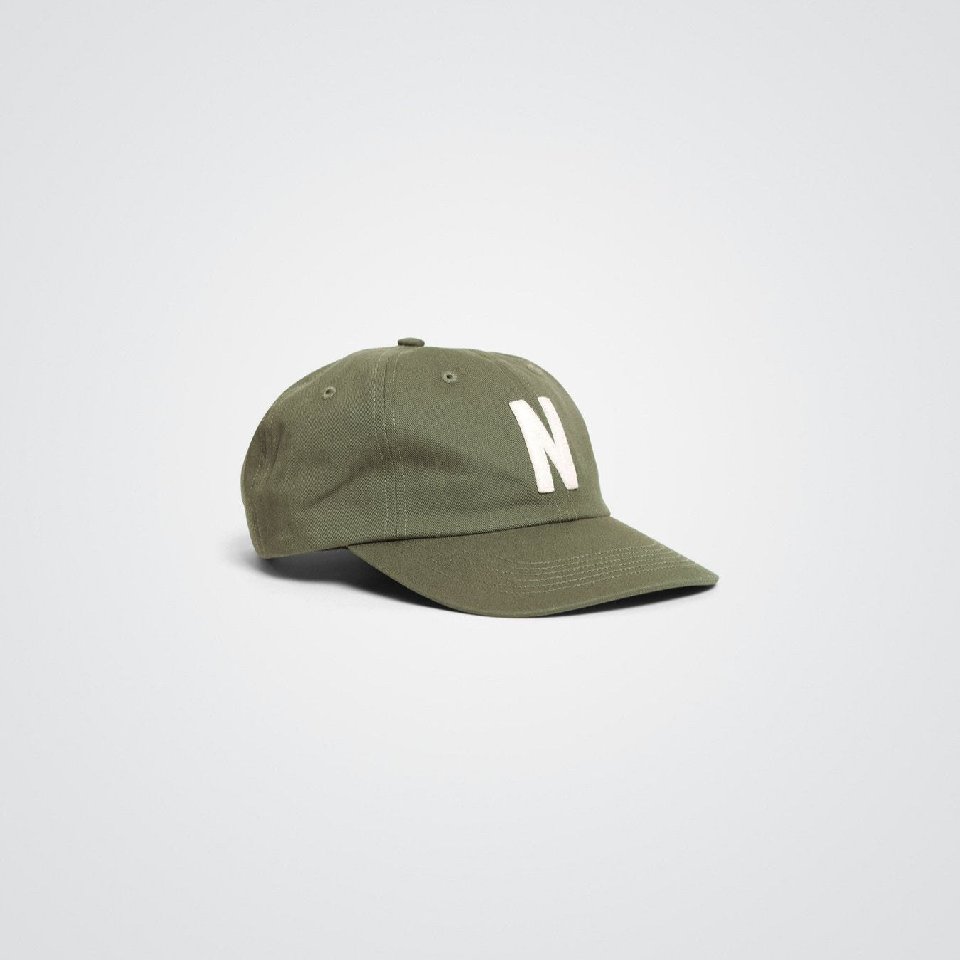 Norse Projects Felt N Twill Sports Cap - Sediment Green