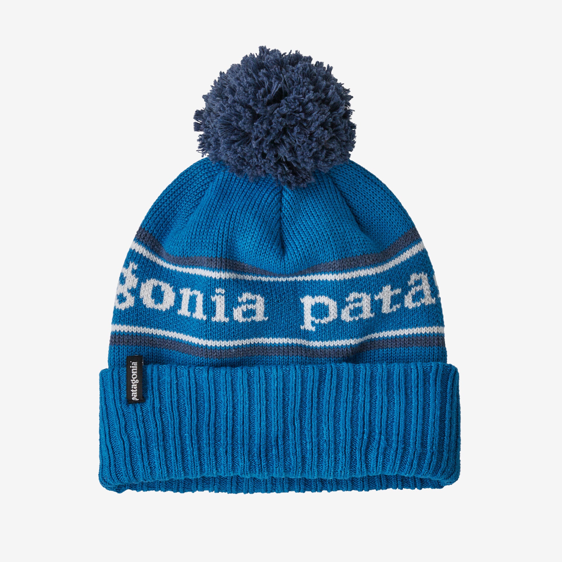 Patagonia Powder Town Beanie - Park Stripe / Endless Blue