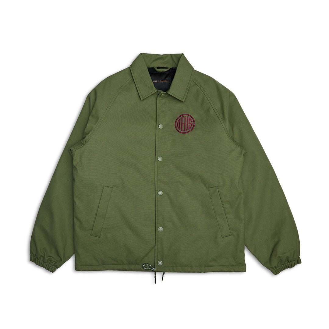 Deus Pill Logo Coach Jacket - Pine