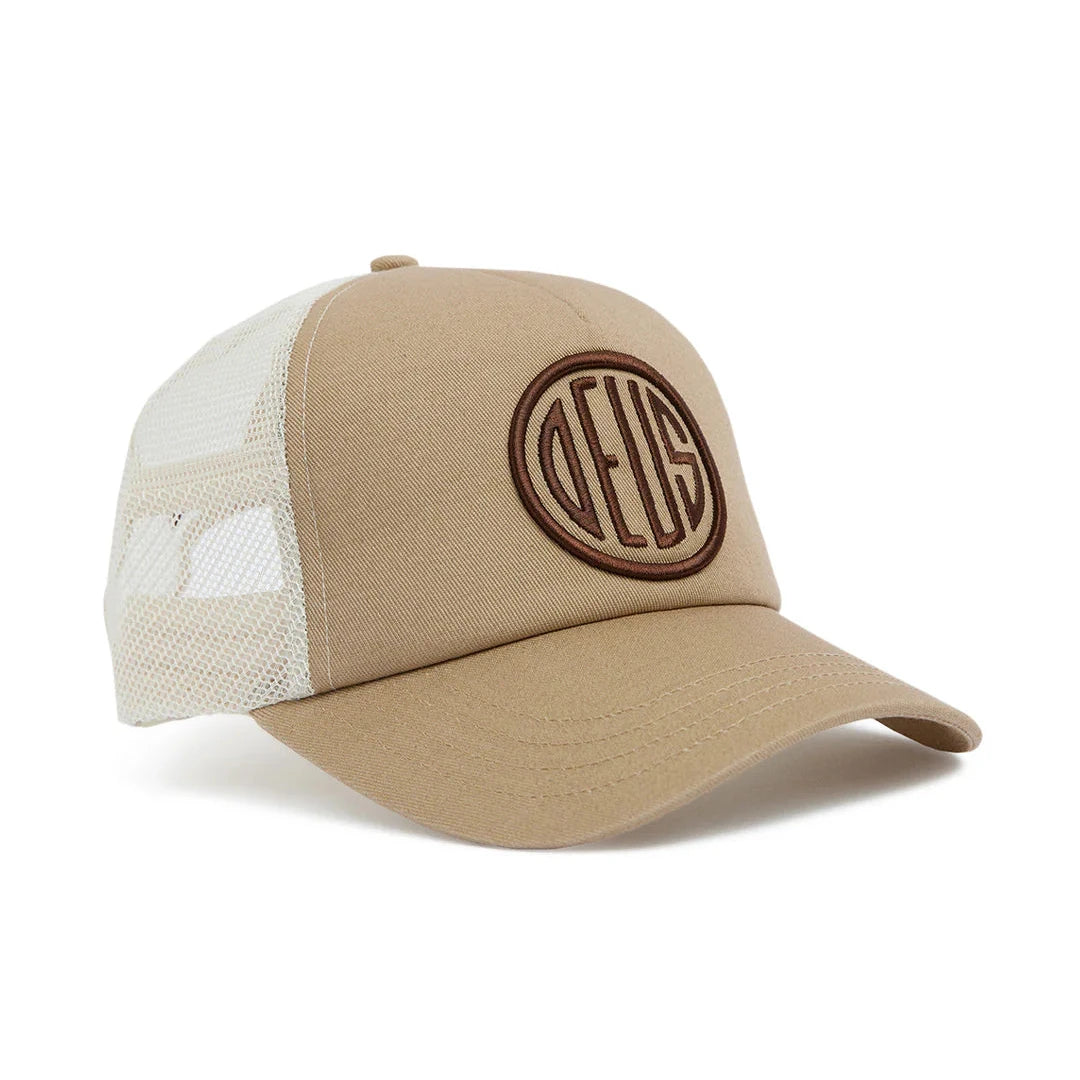 Deus Pill Logo Trucker - Khaki