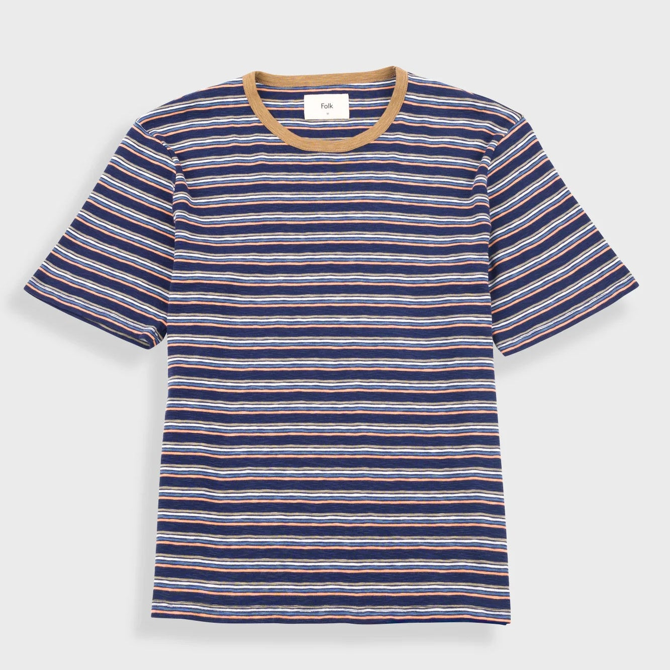 Folk Multistripe T-Shirt - Navy Mix