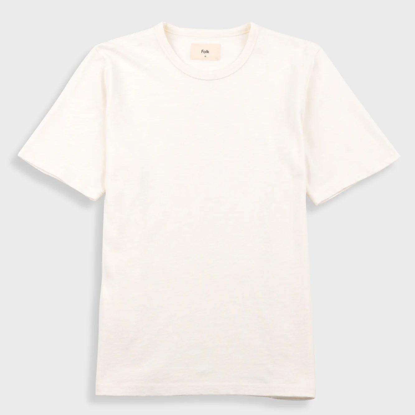 Folk Slub T-Shirt - Ecru / Off White