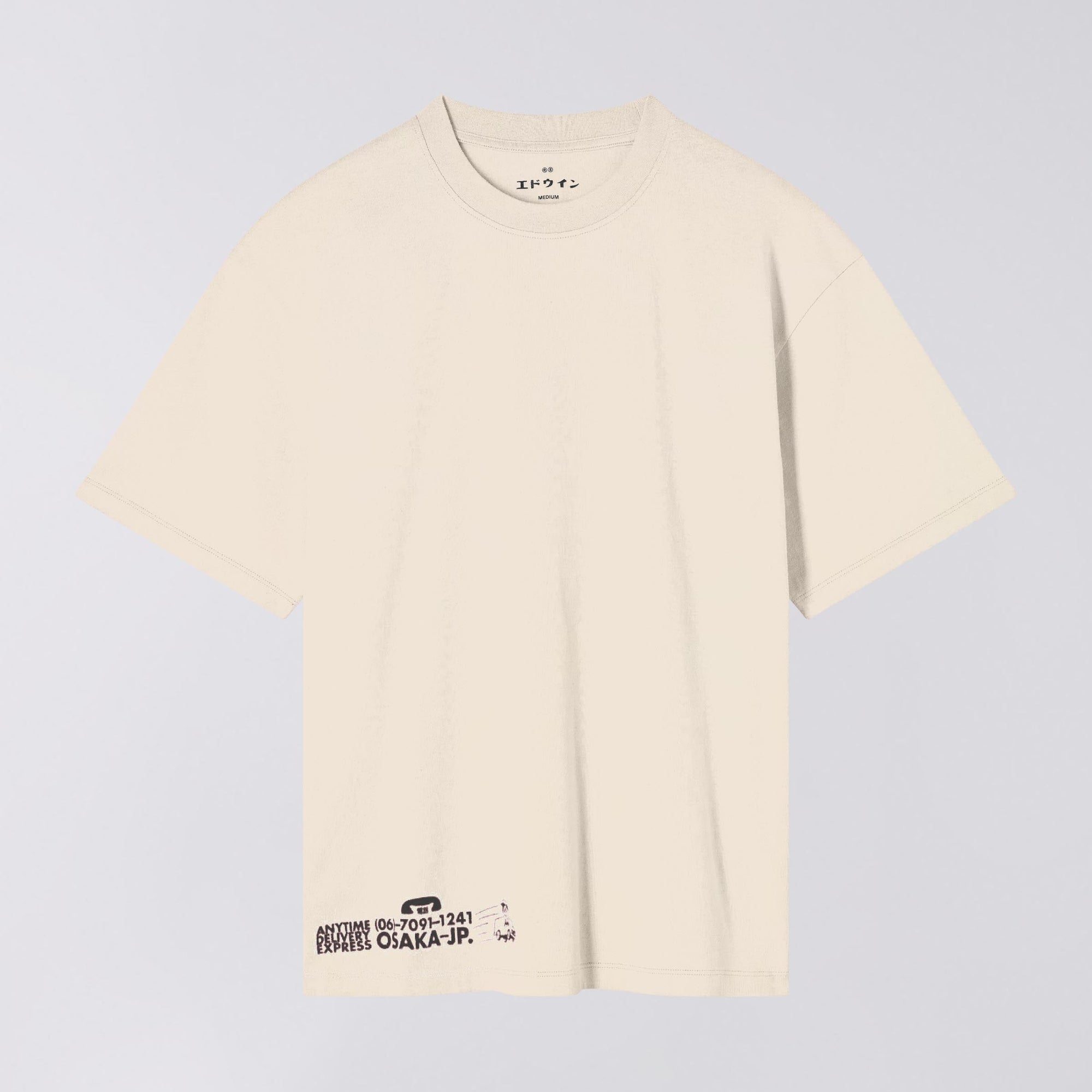 Edwin Kaibutsu Izakaya T-Shirt - Whisper White