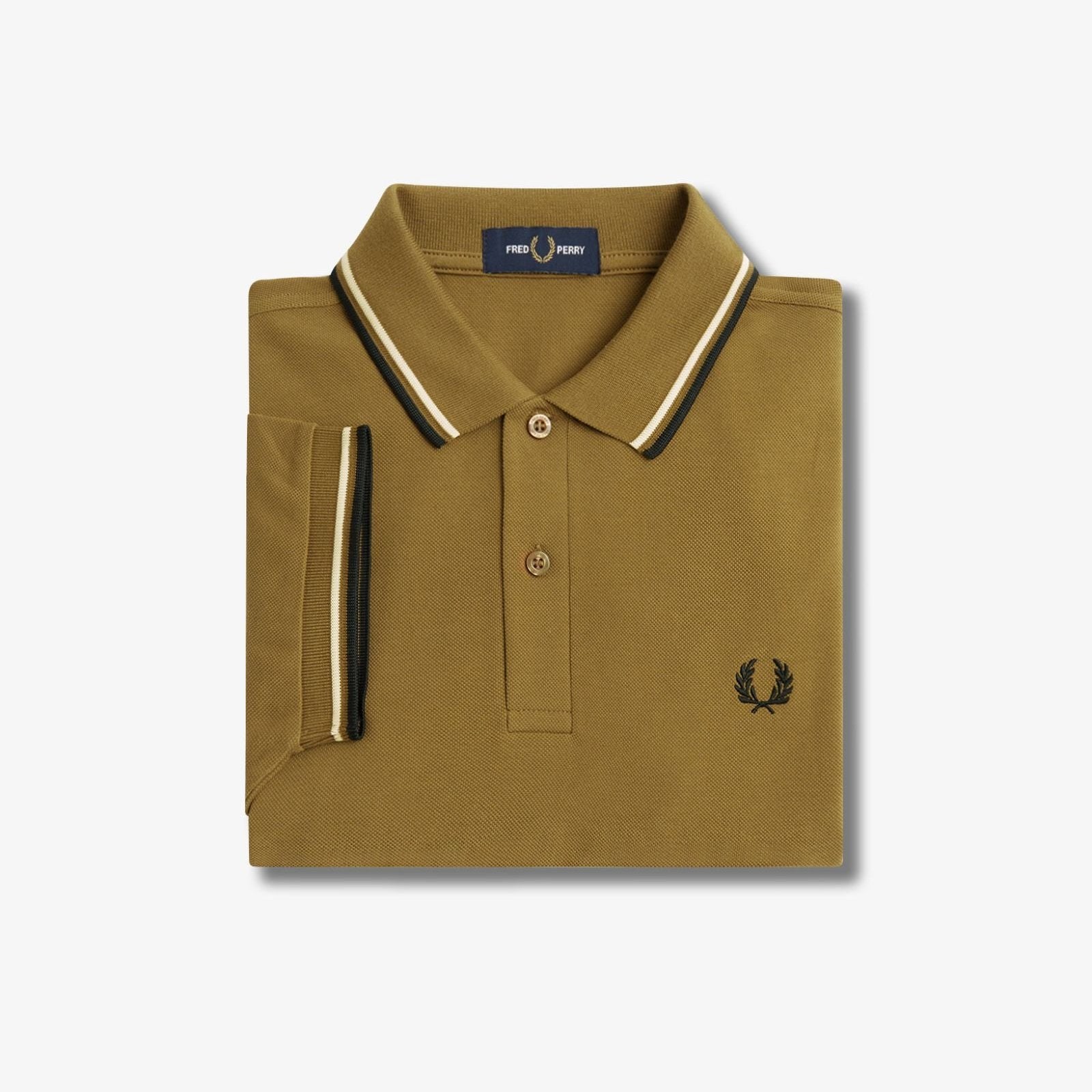 Fred Perry M3600 Polo - Sand/ Ice/ Black