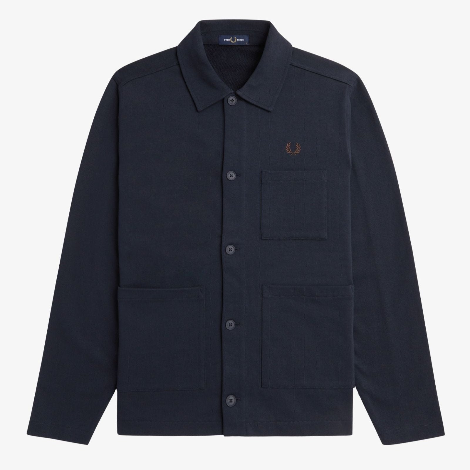 Fred Perry Twill Overshirt - Navy