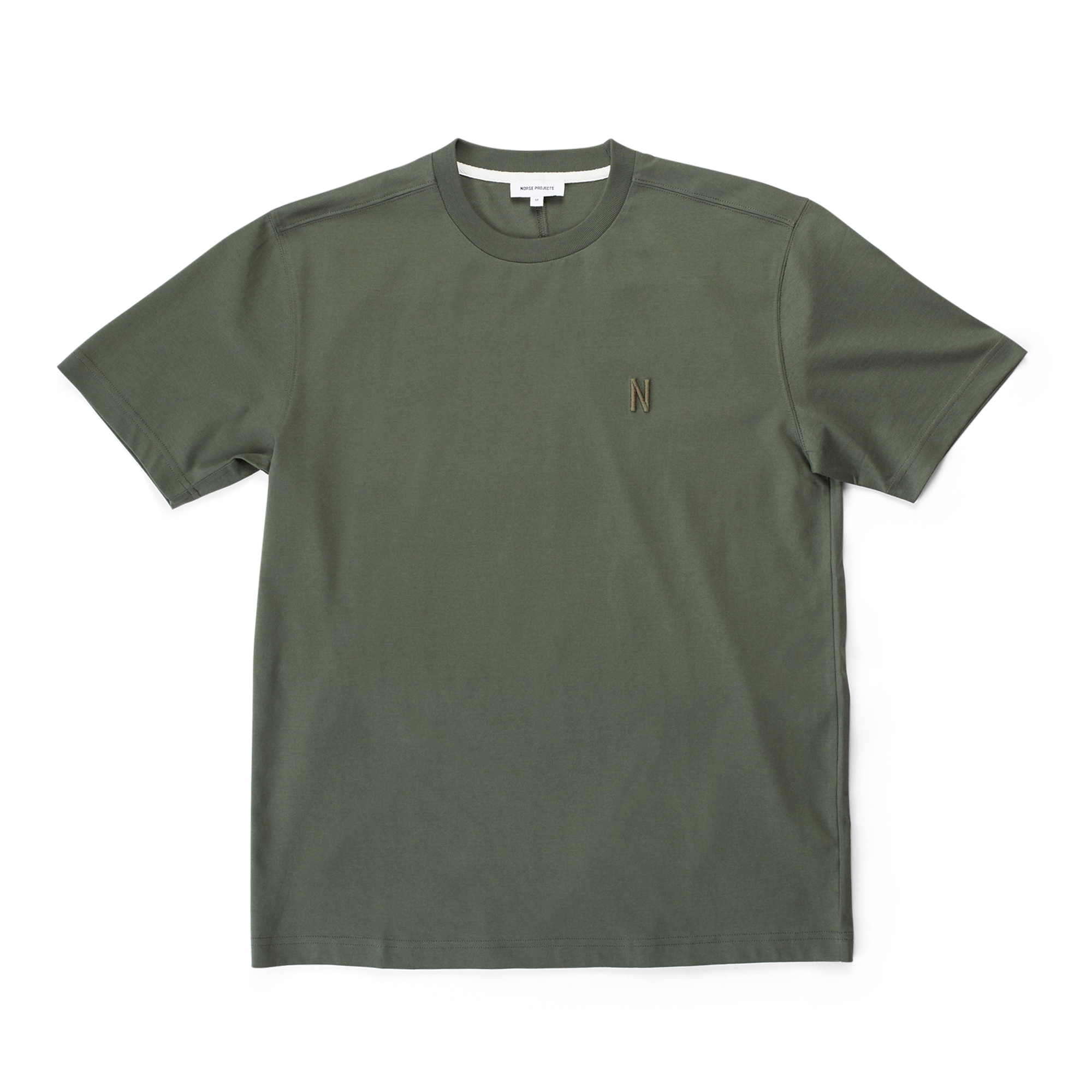 Norse Projects Johannes N Logo T-Shirt - Spruce Green