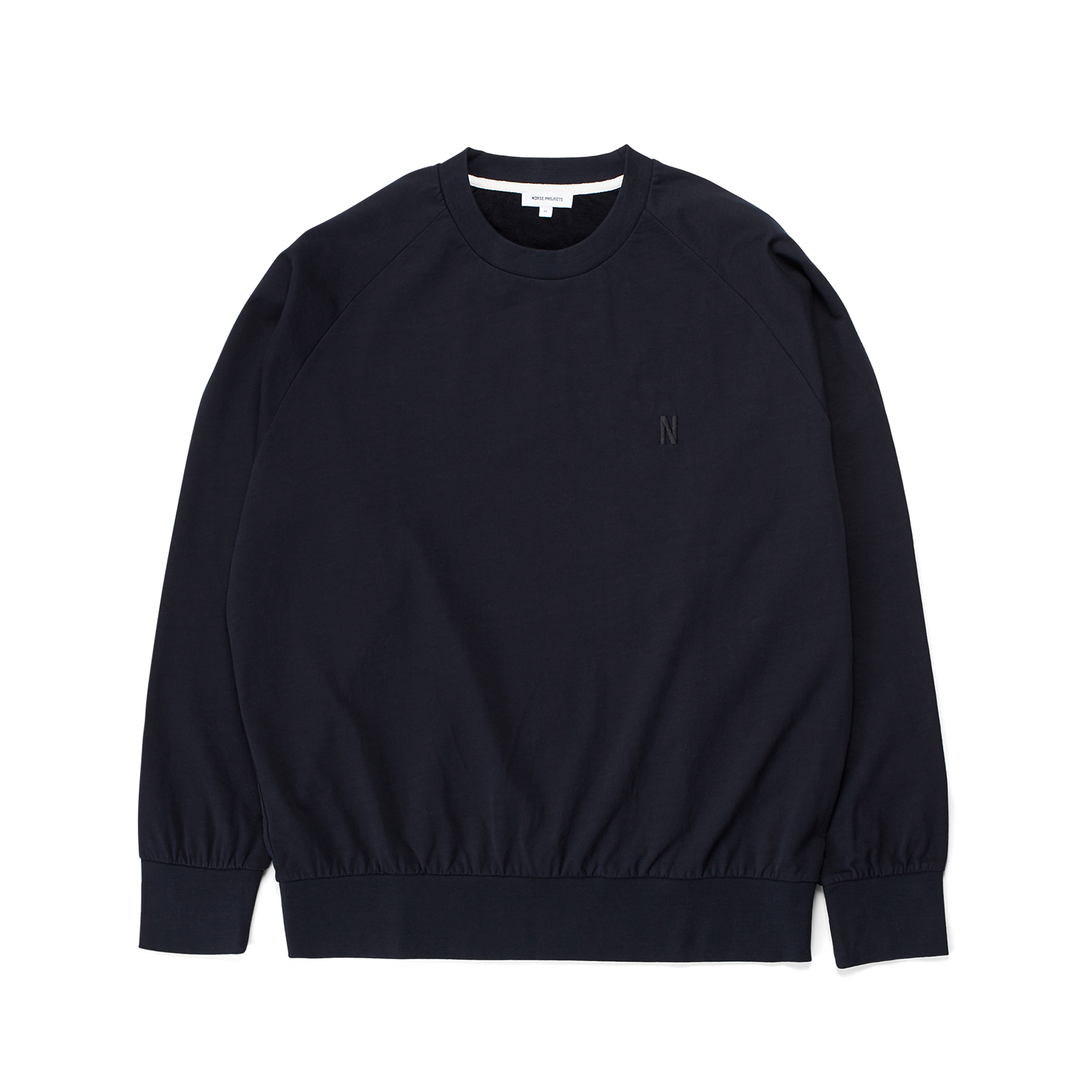 Norse Projects Marten Raglan Light Sweat - Dark Navy