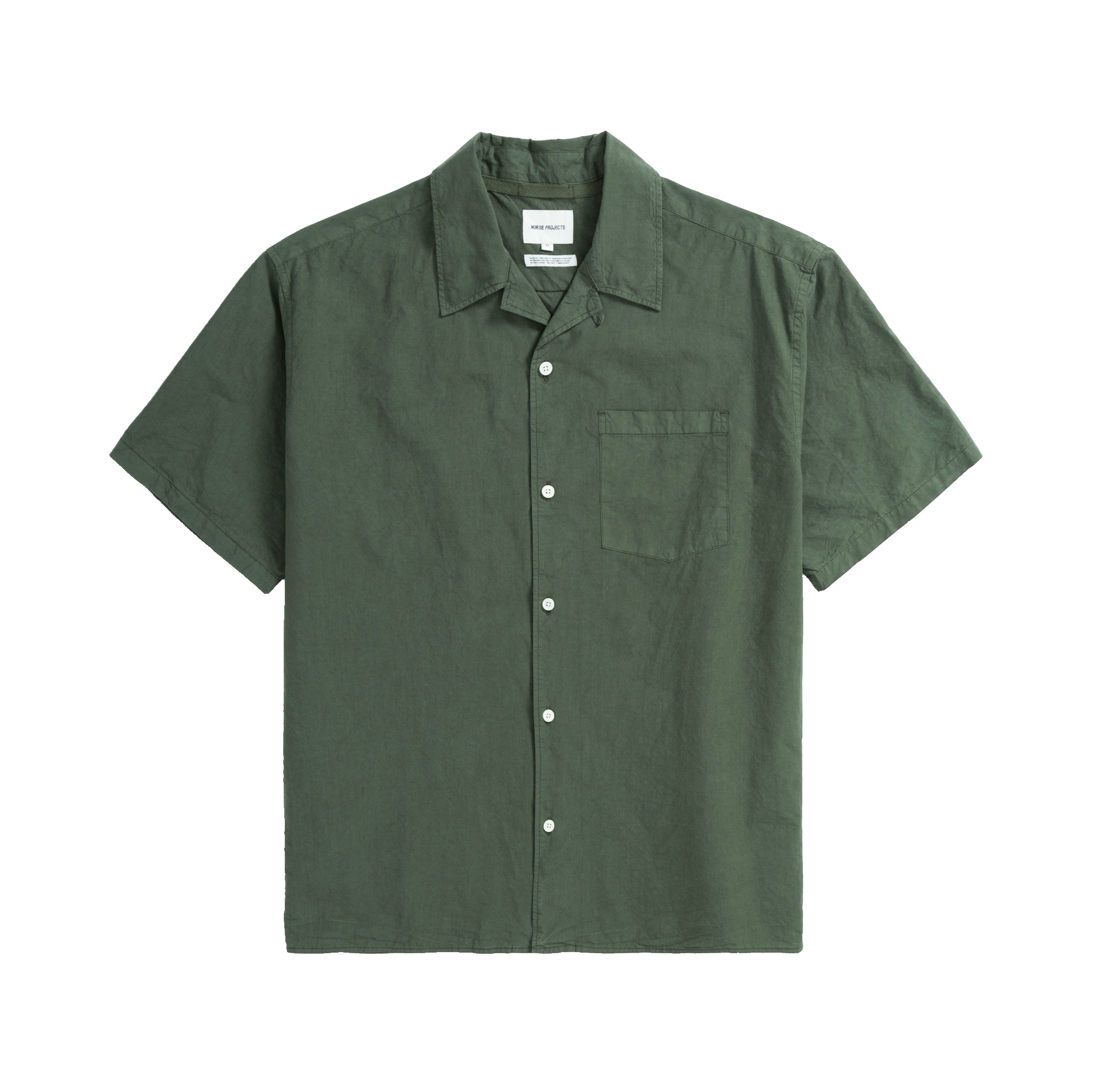 Norse Projects Carsten Tencel Shirt - Spruce Green