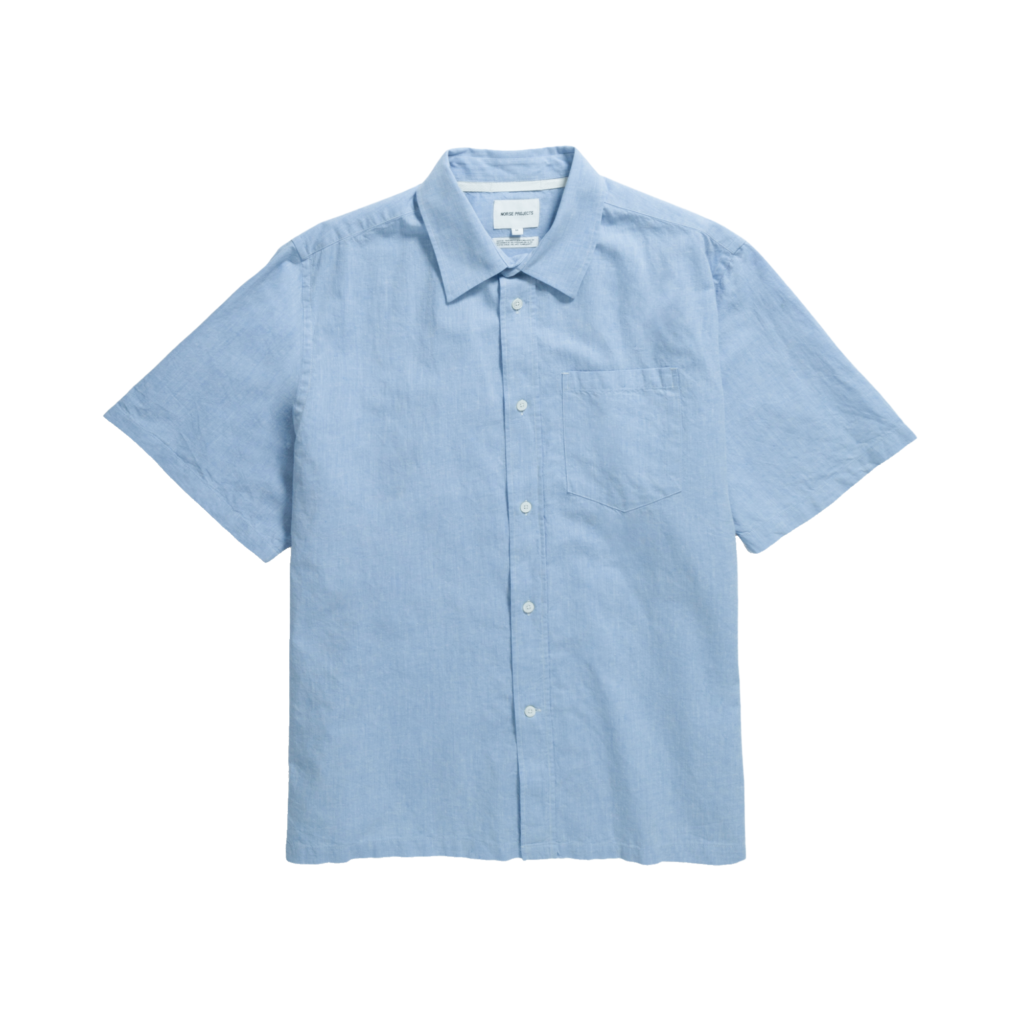 Norse Projects Ivan Linen Shirt - Pale Blue