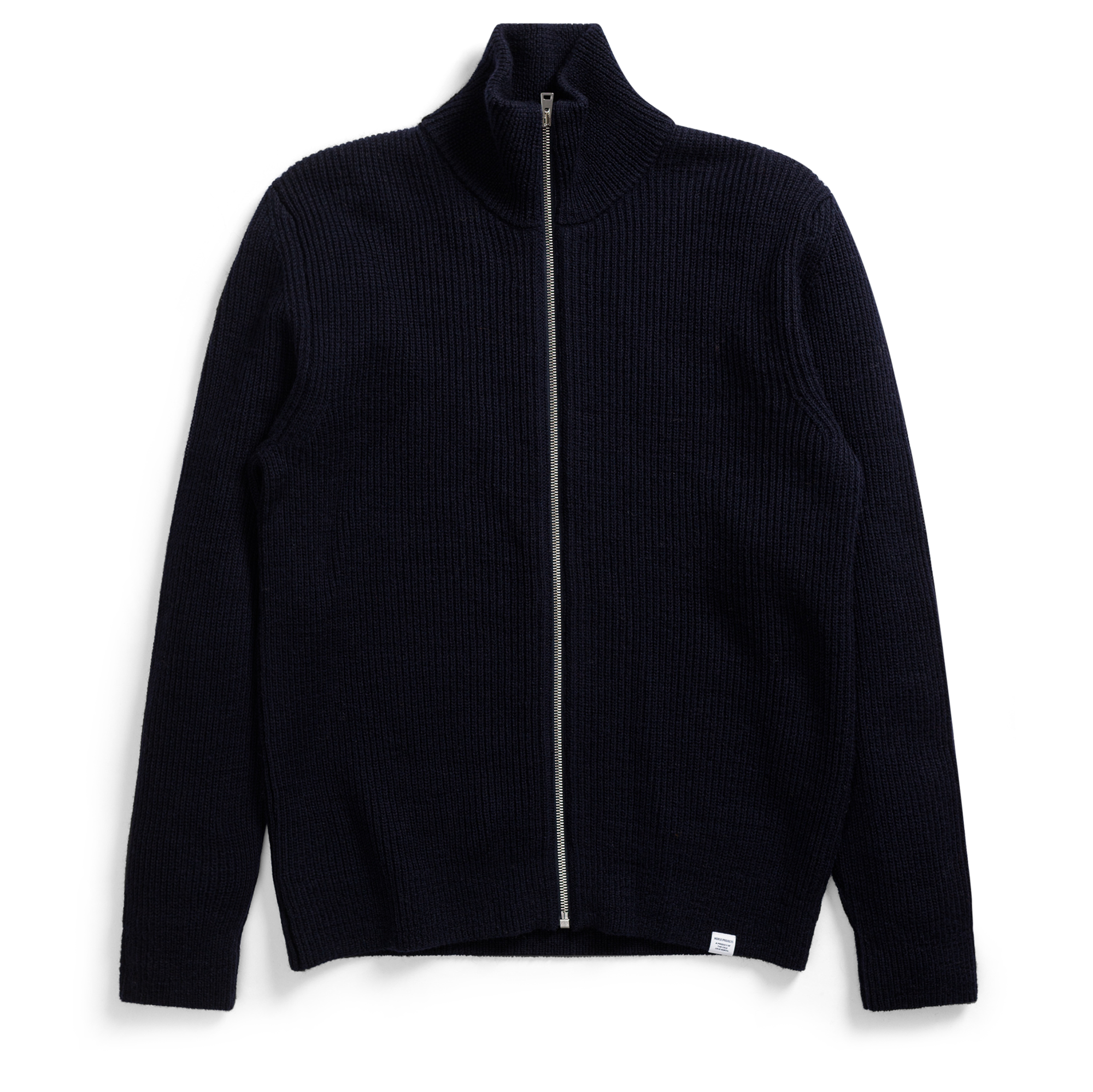 Norse Projects Hagen Wool Zip Jacket - Dark Navy