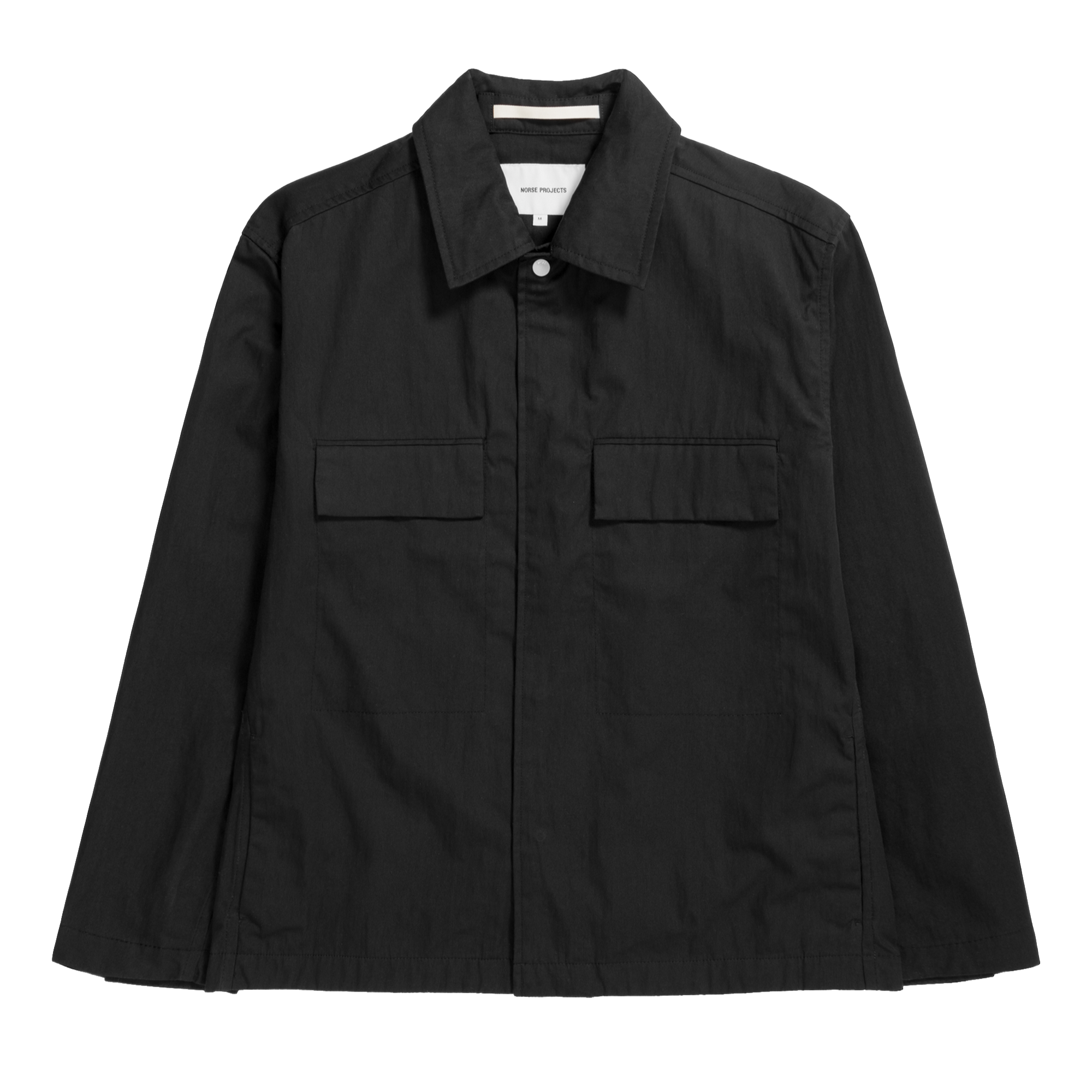 Norse Projects Pelle Fine Broken Overshirt - Black