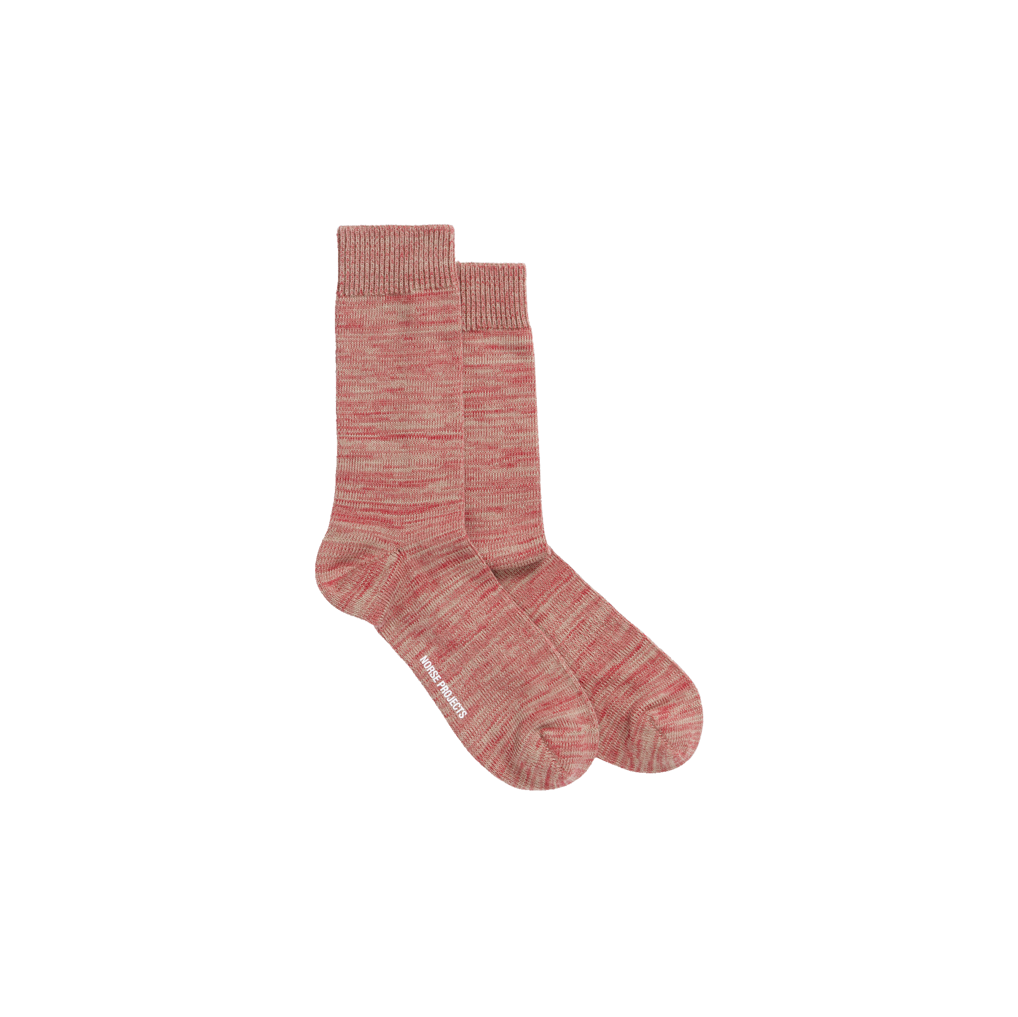 Norse Projects Bjarki Twist Sock - Red Clay