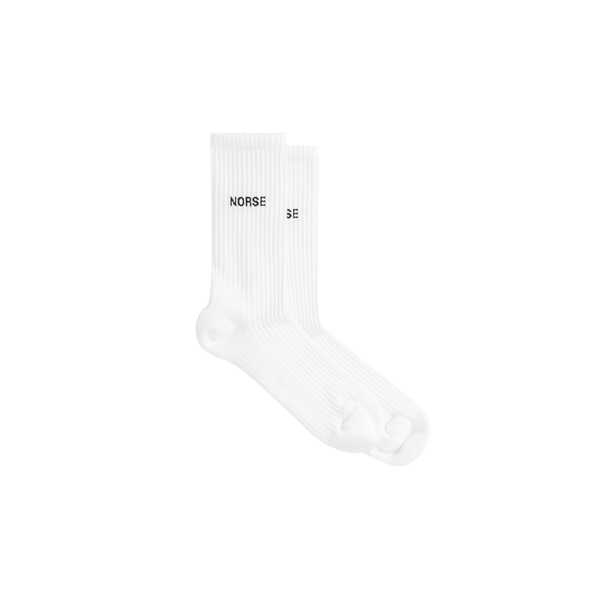 Norse Projects Bjarki Logo Sport Sock - White