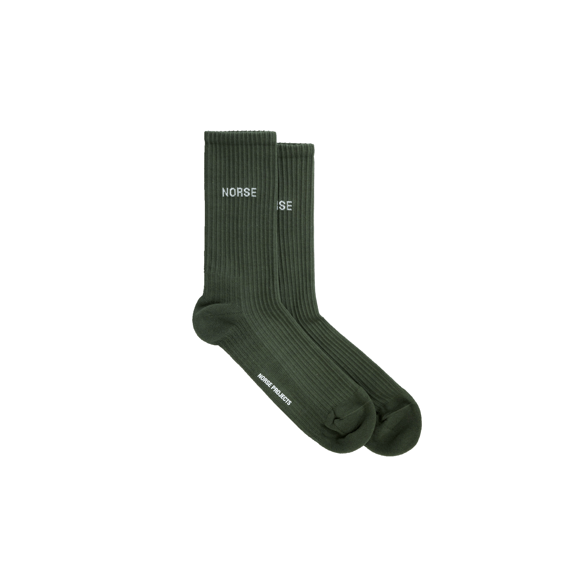 Norse Projects Bjarki Logo Sport Sock - Forest Green