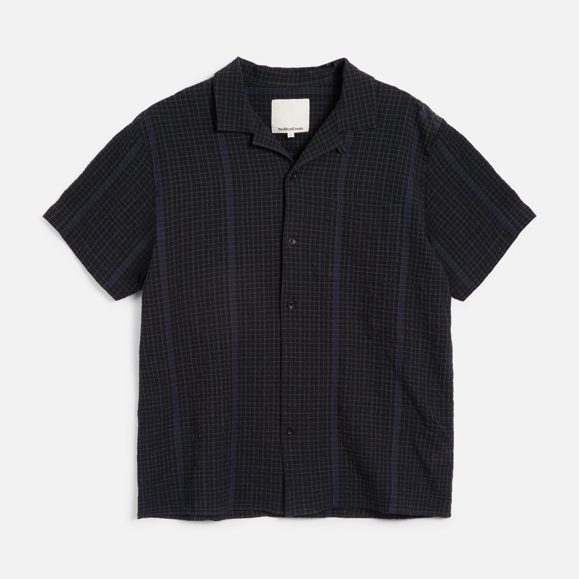 YMC Malick Shirt - Black / Green