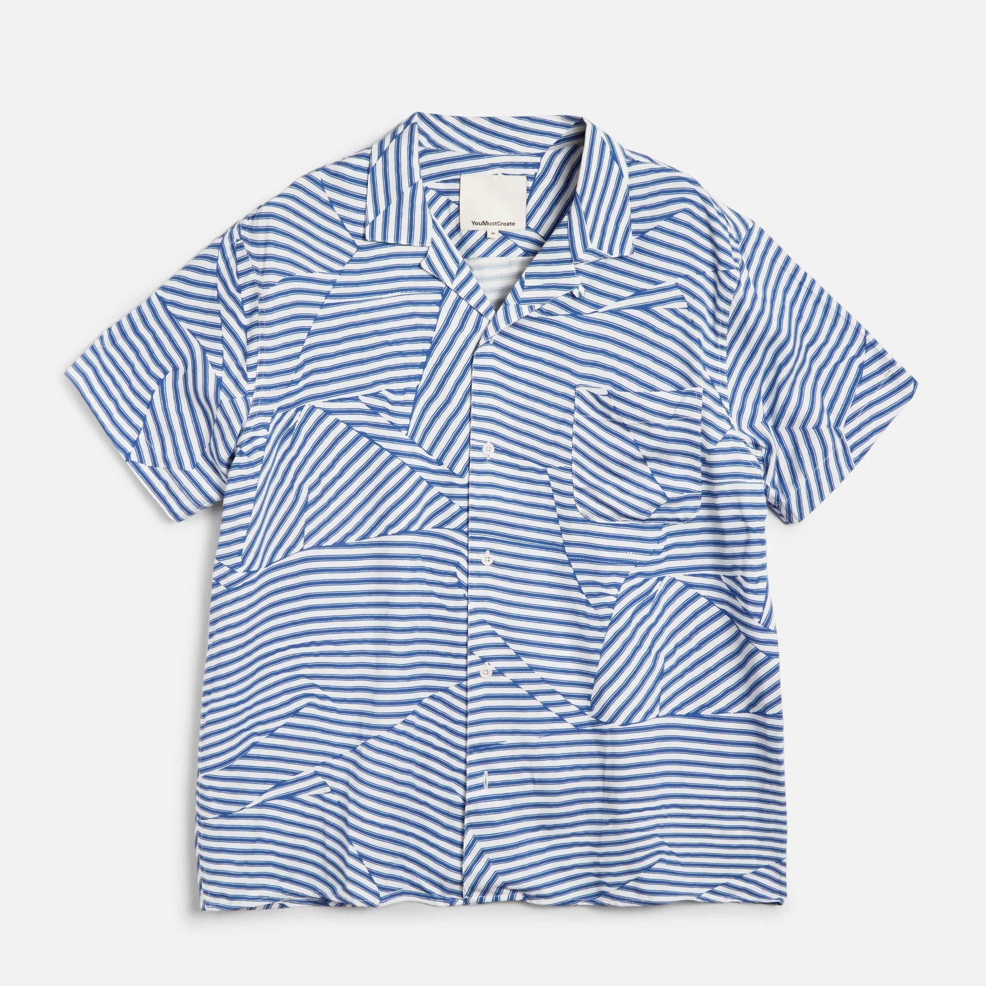 YMC Malick Shirt - Blue / White