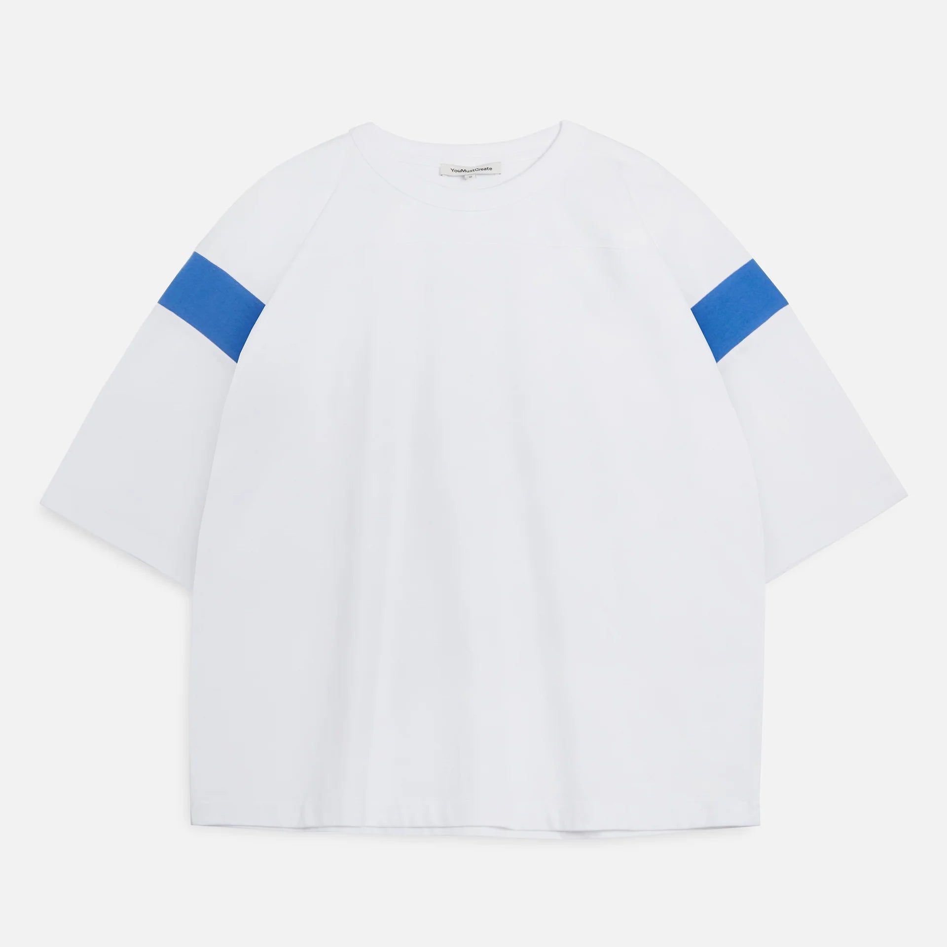 YMC Skate T-Shirt - White / Blue