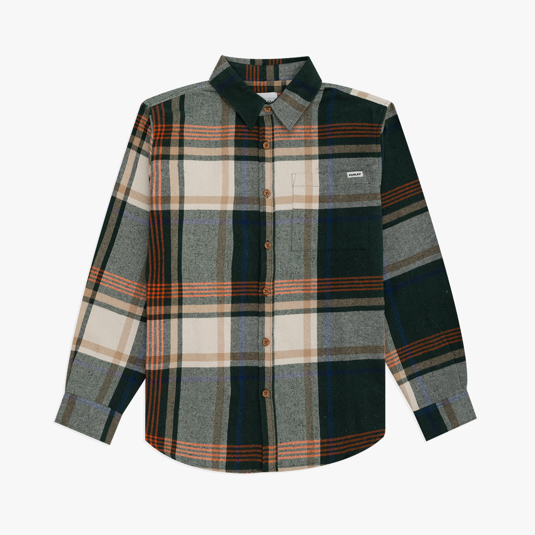 Parlez Rotan Check Shirt - Deep Green