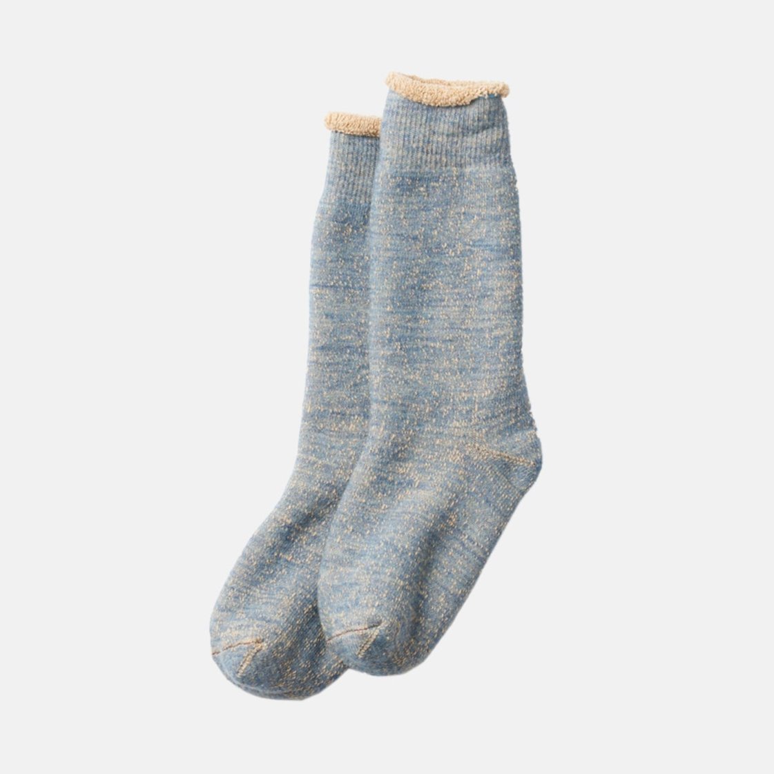 RoToTo Double Face Sock - Blue Brown