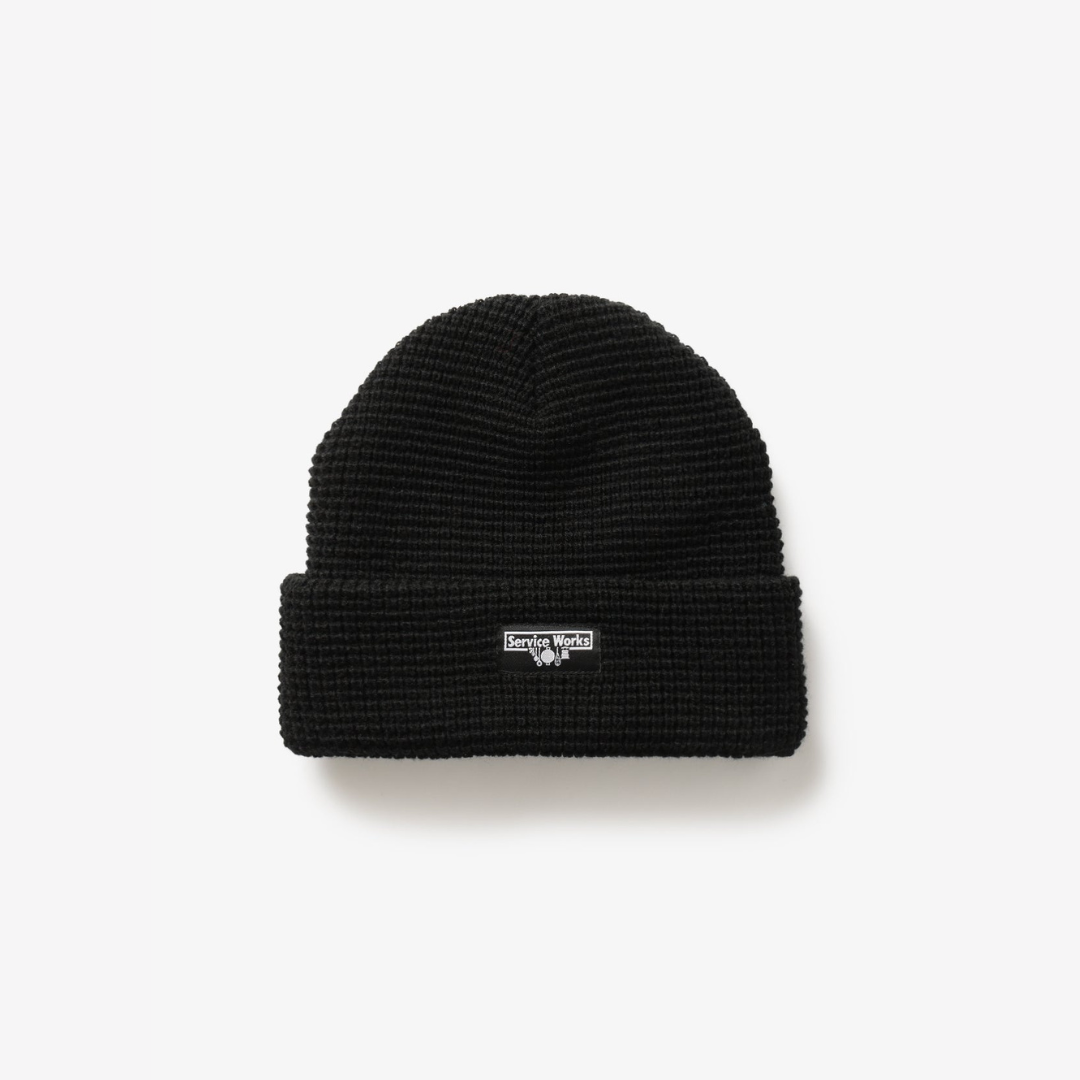 Service Works Waffle Beanie - Black