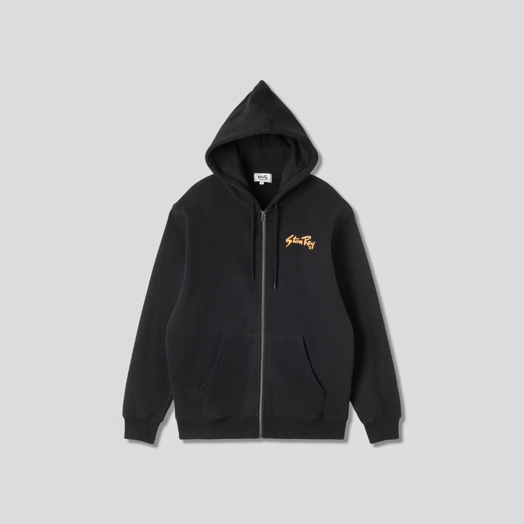 Stan Ray OG Zip Hood - Black / Orange