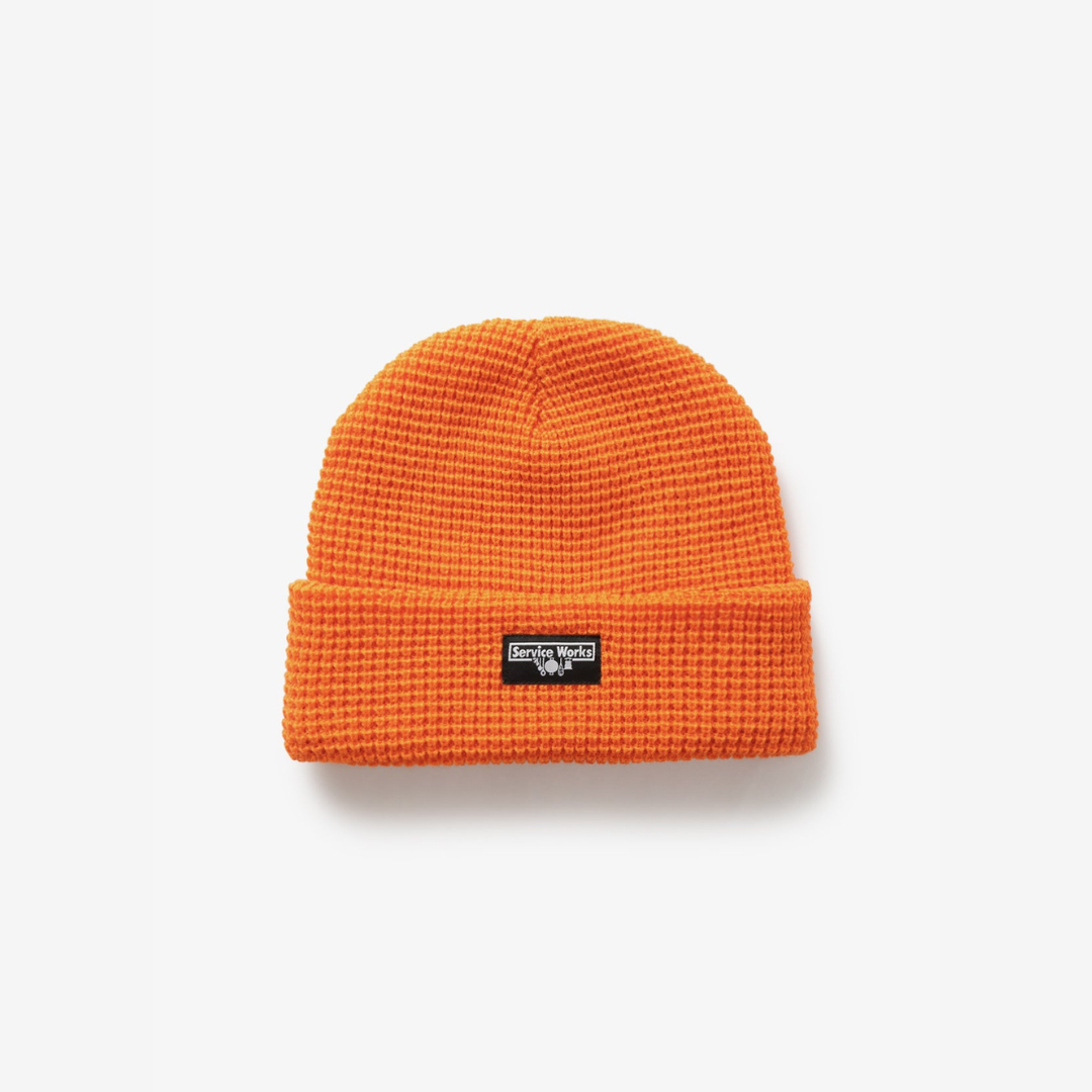 Service Works Waffle Beanie - Orange