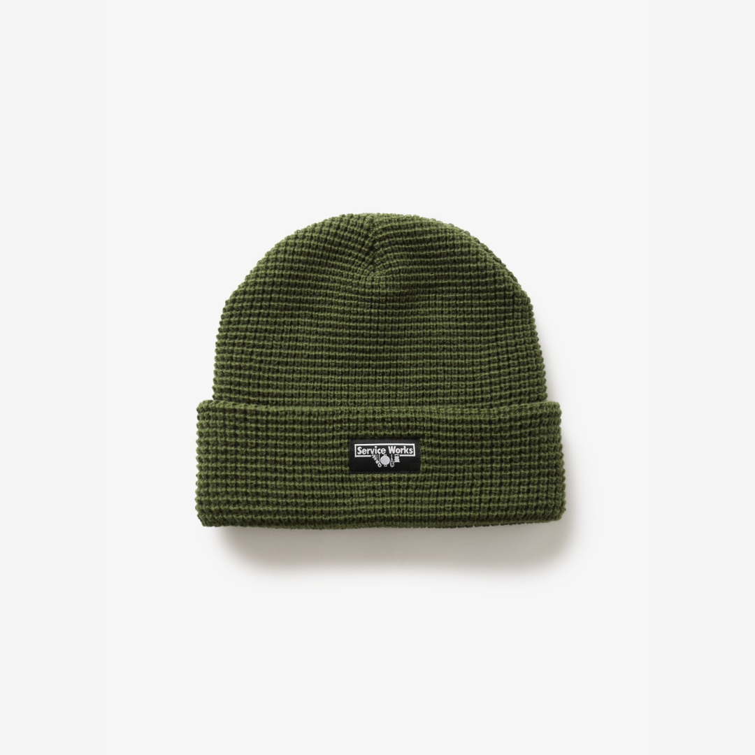 Service Works Waffle Beanie - Olive