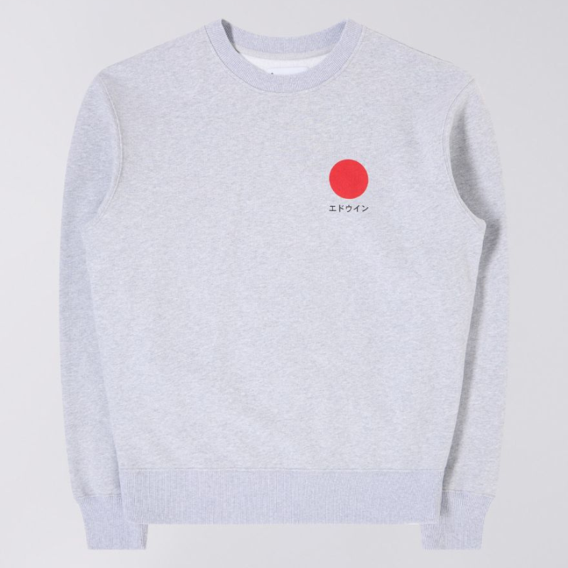 Edwin Japanese Sun Sweat - Grey Marl