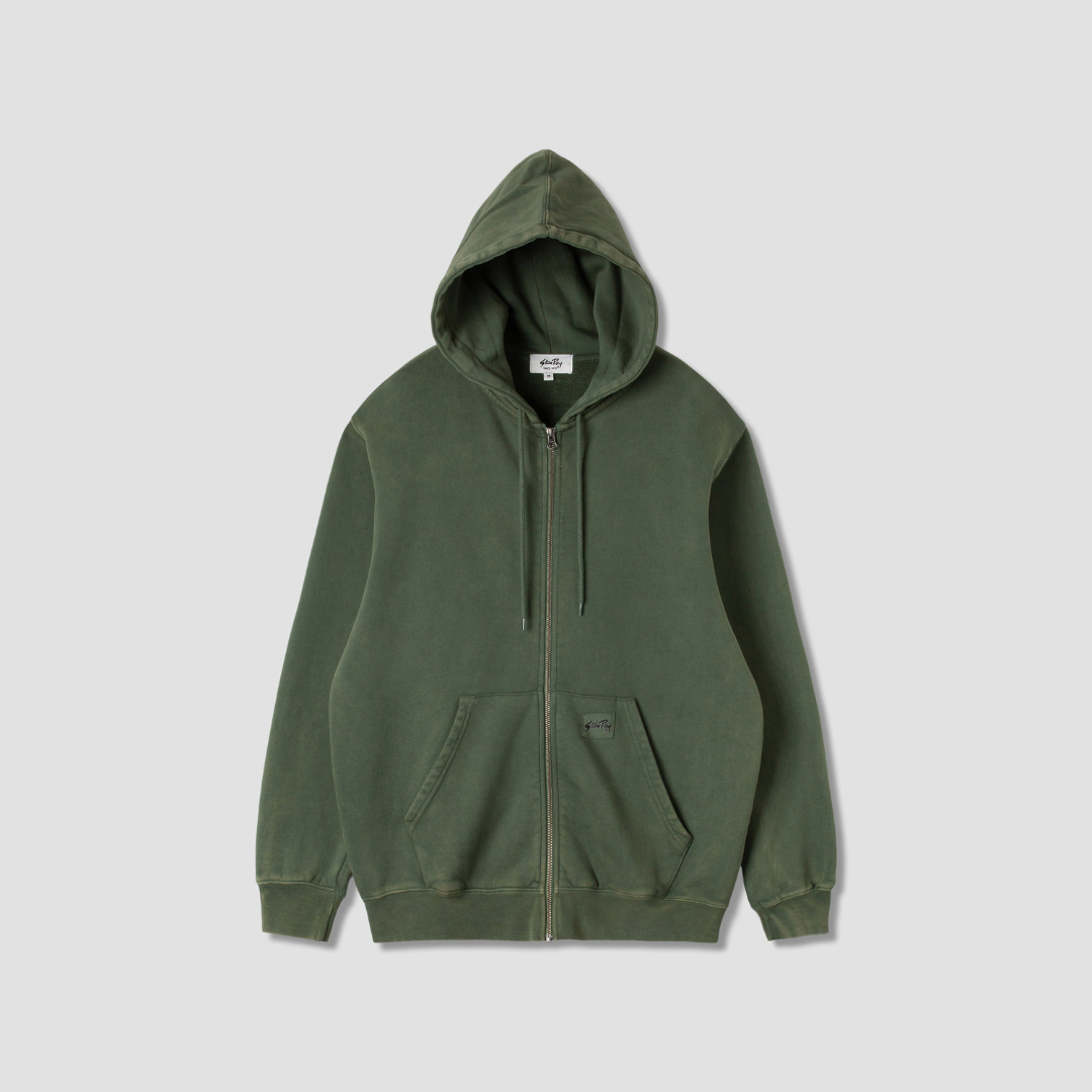 Stan Ray Patch Zip Hood - Washed Green