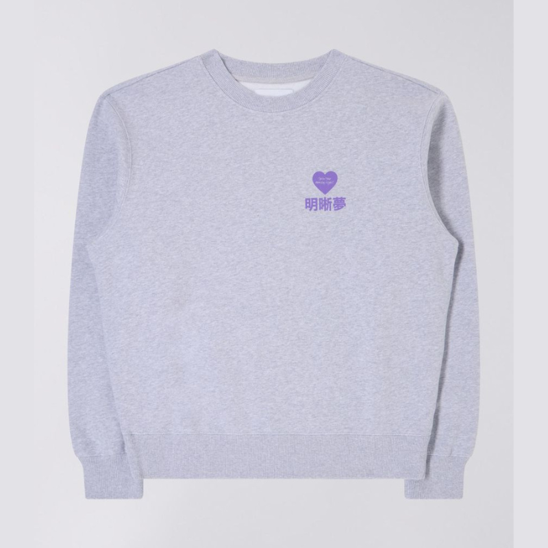 Edwin Legal Highs Sweat - Grey Marl