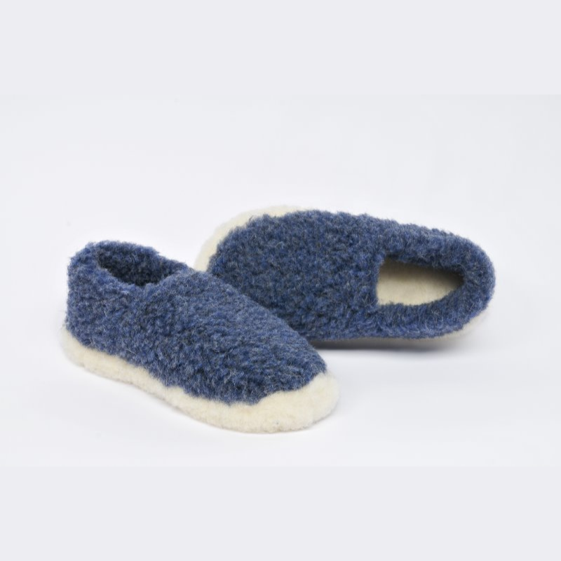 Yoko Siberian Slippers - Dark Blue