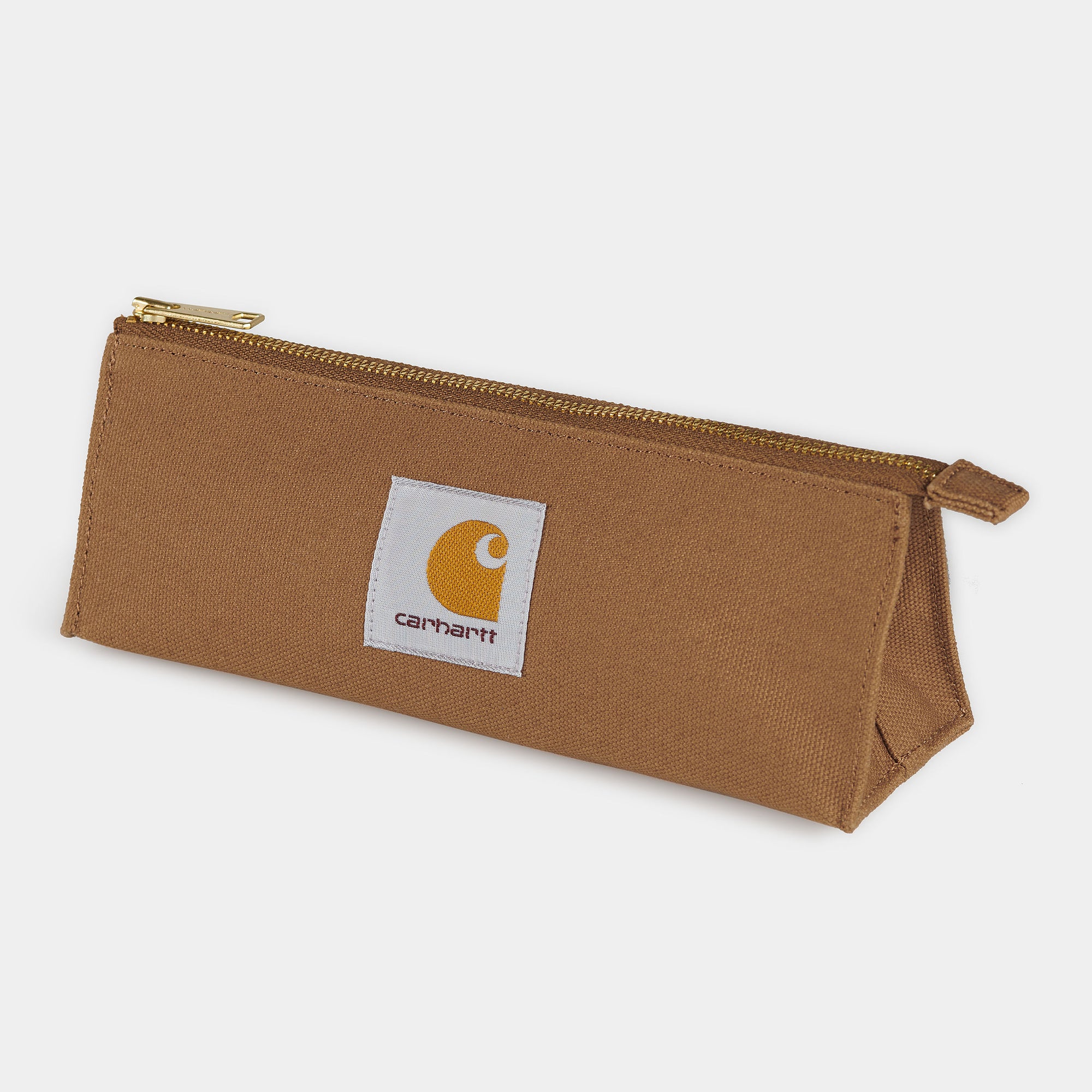 Carhartt WIP Canvas Pencil Case - Hamilton Brown