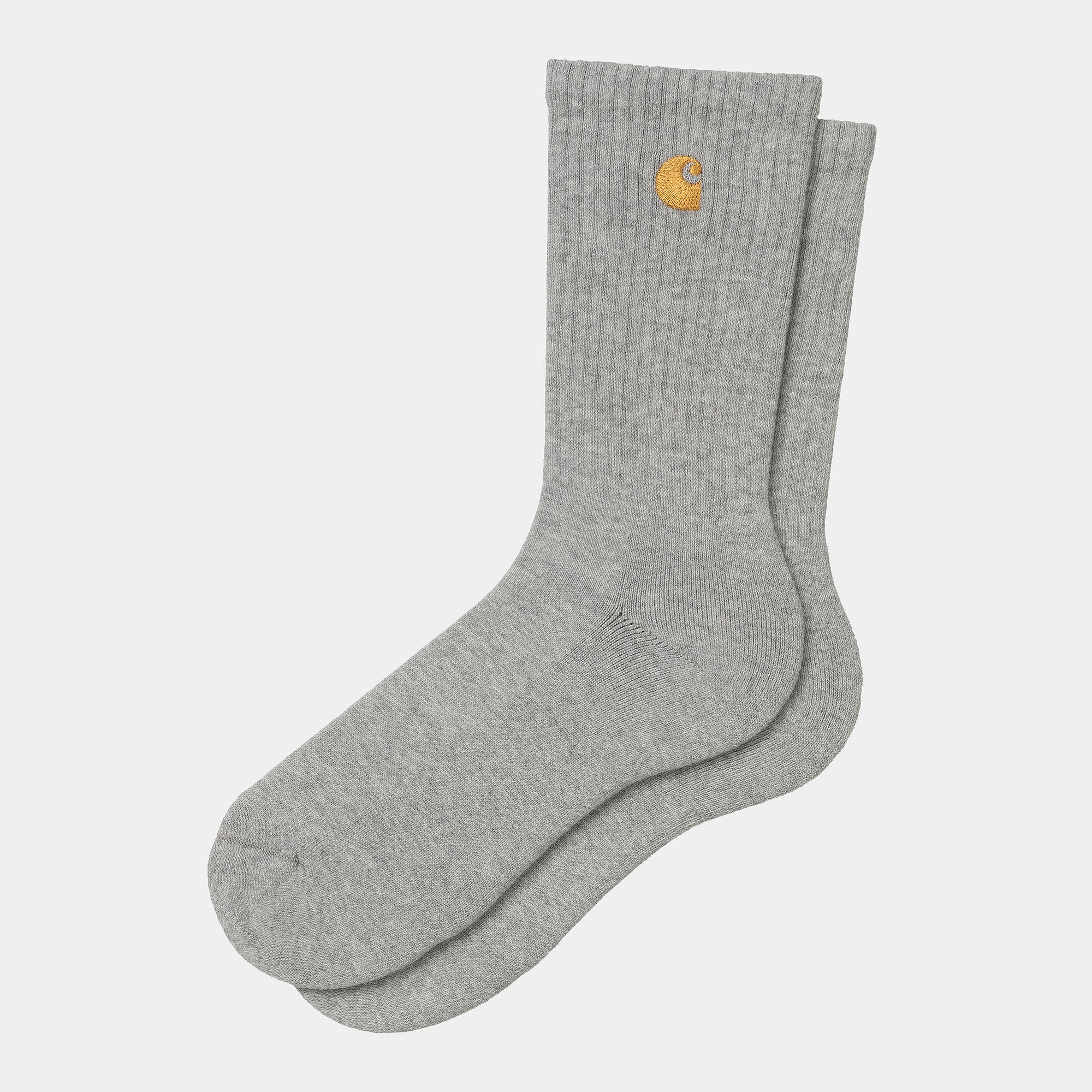 Carhartt WIP Chase Socks - Grey Heather / Gold