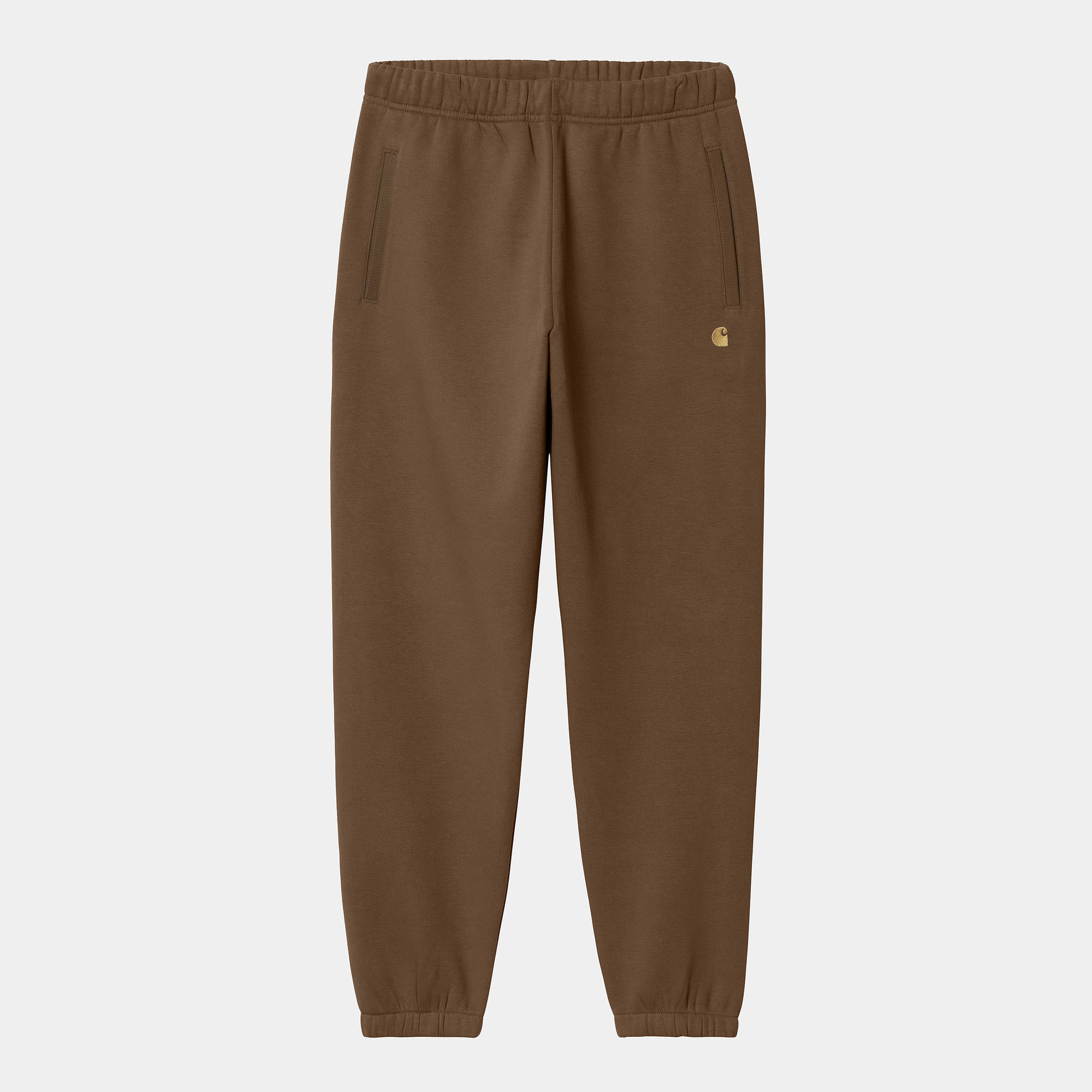 Carhartt WIP Chase Sweat Pant - Chocolate / Gold