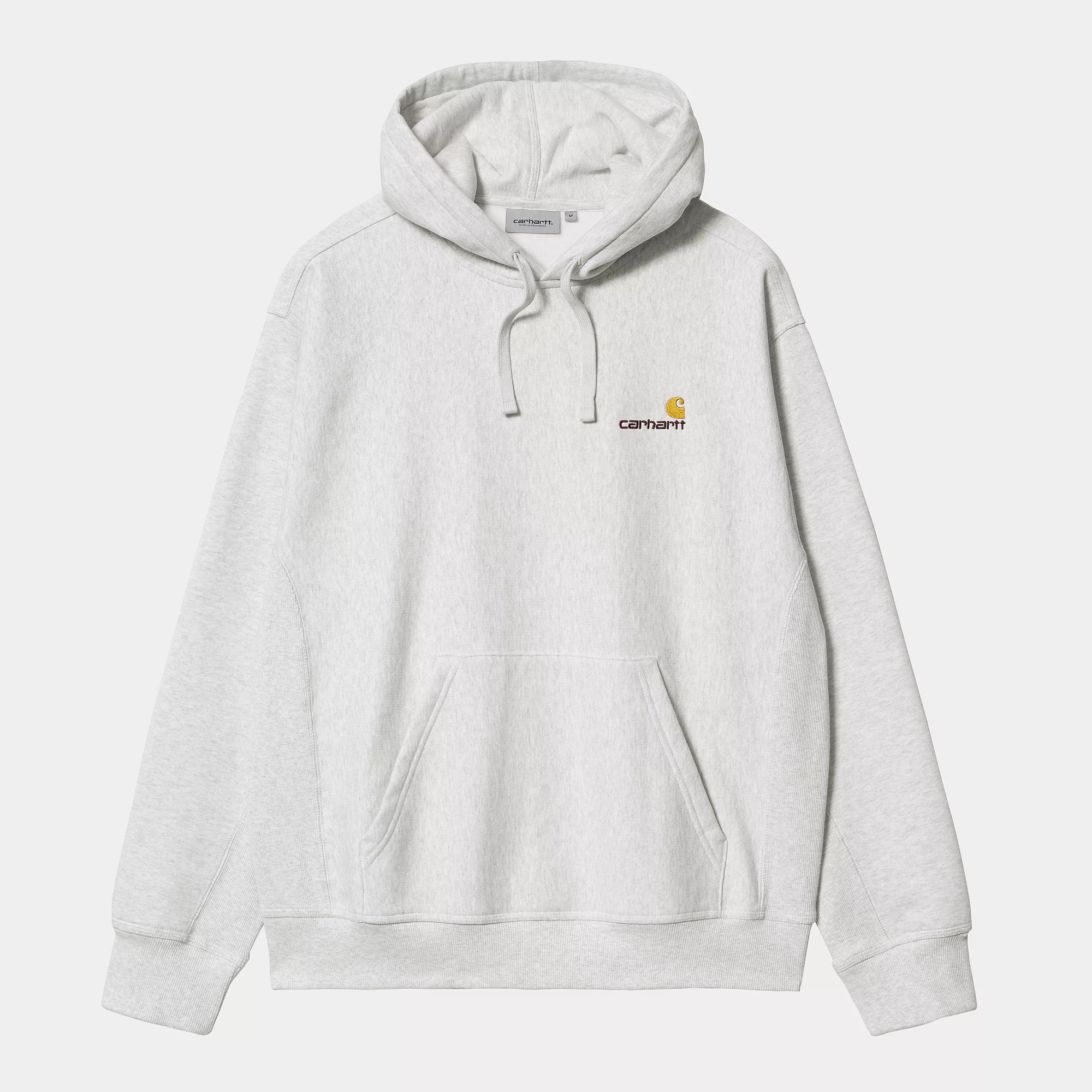 Carhartt WIP Hooded American Script Sweat - Ash Heather