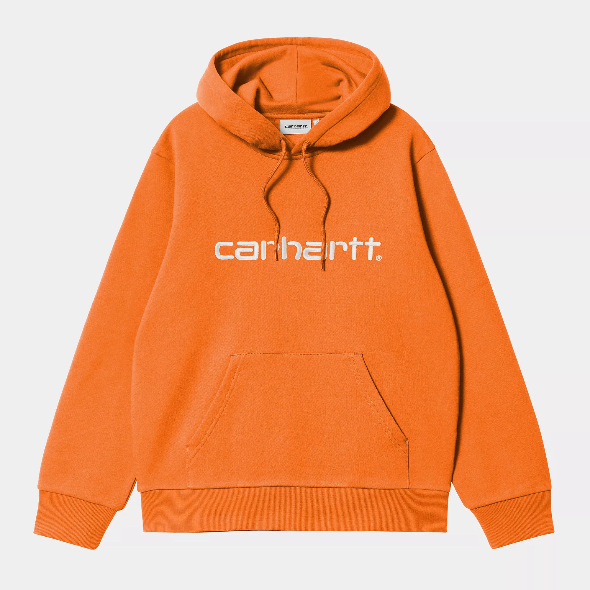 Carhartt WIP Hooded Carhartt Sweat - Pumpkin / White