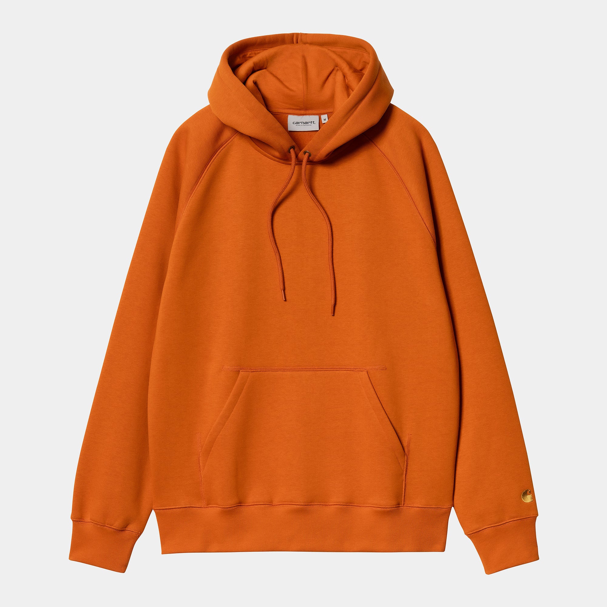 Carhartt WIP Hooded Chase Sweat - Turmeric / Gold